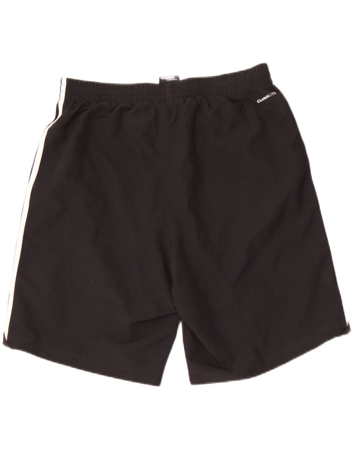 Мужские спортивные шорты Adidas Climalite, большие черные из полиэстера