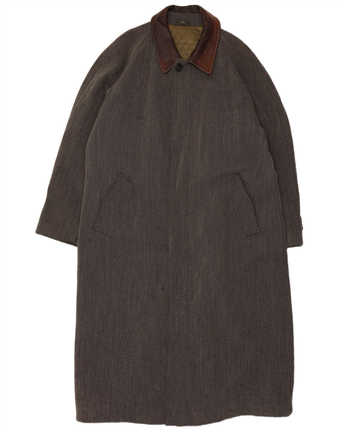 Мужское пальто HUGO BOSS UK 42 XL серое шерстяное