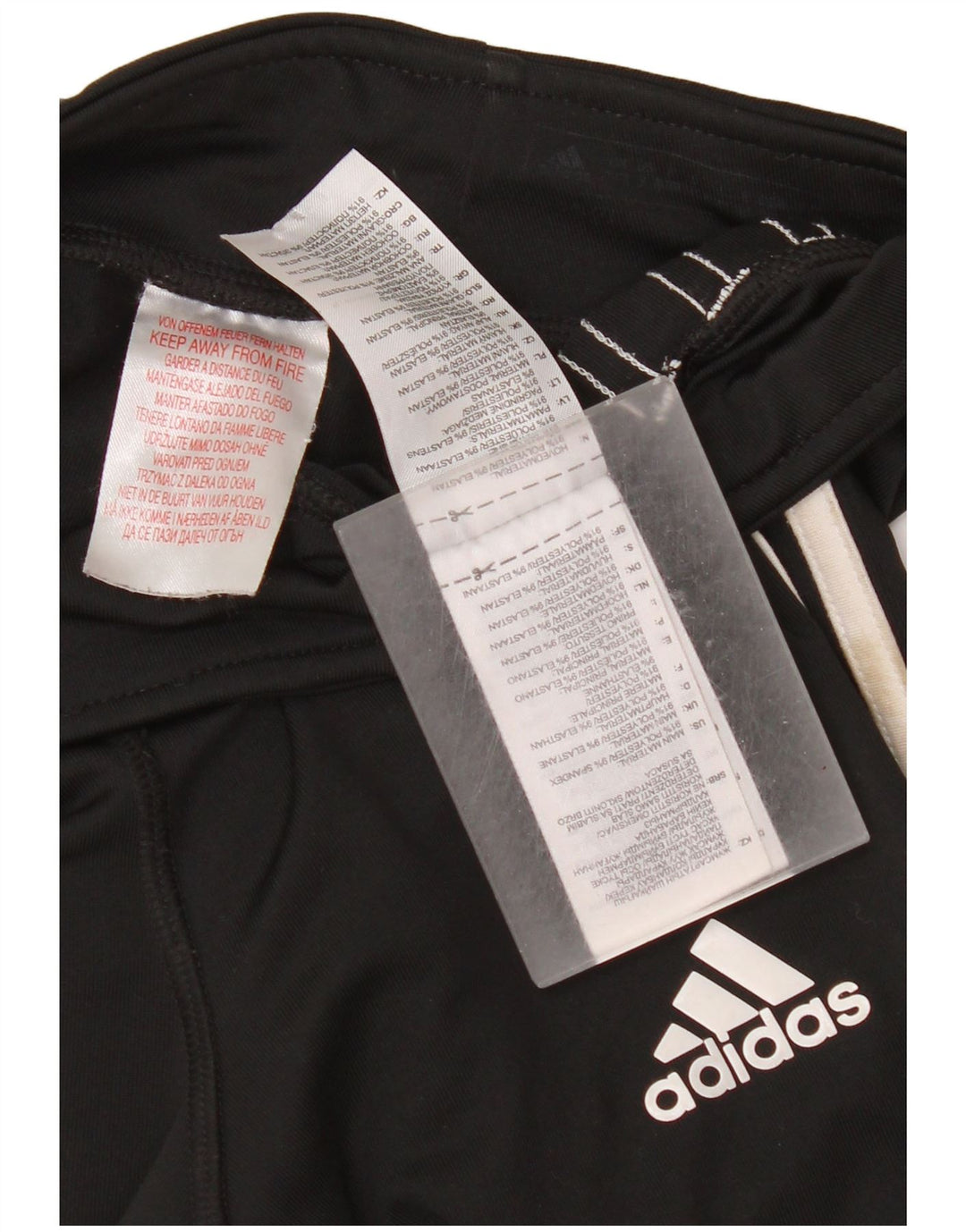 Леггинсы Adidas для девочек 9-10 лет, черные, полиэстер