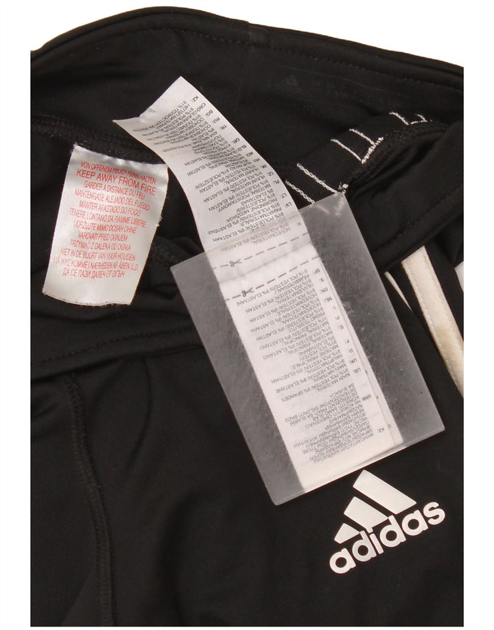 Леггинсы Adidas для девочек 9-10 лет, черные, полиэстер