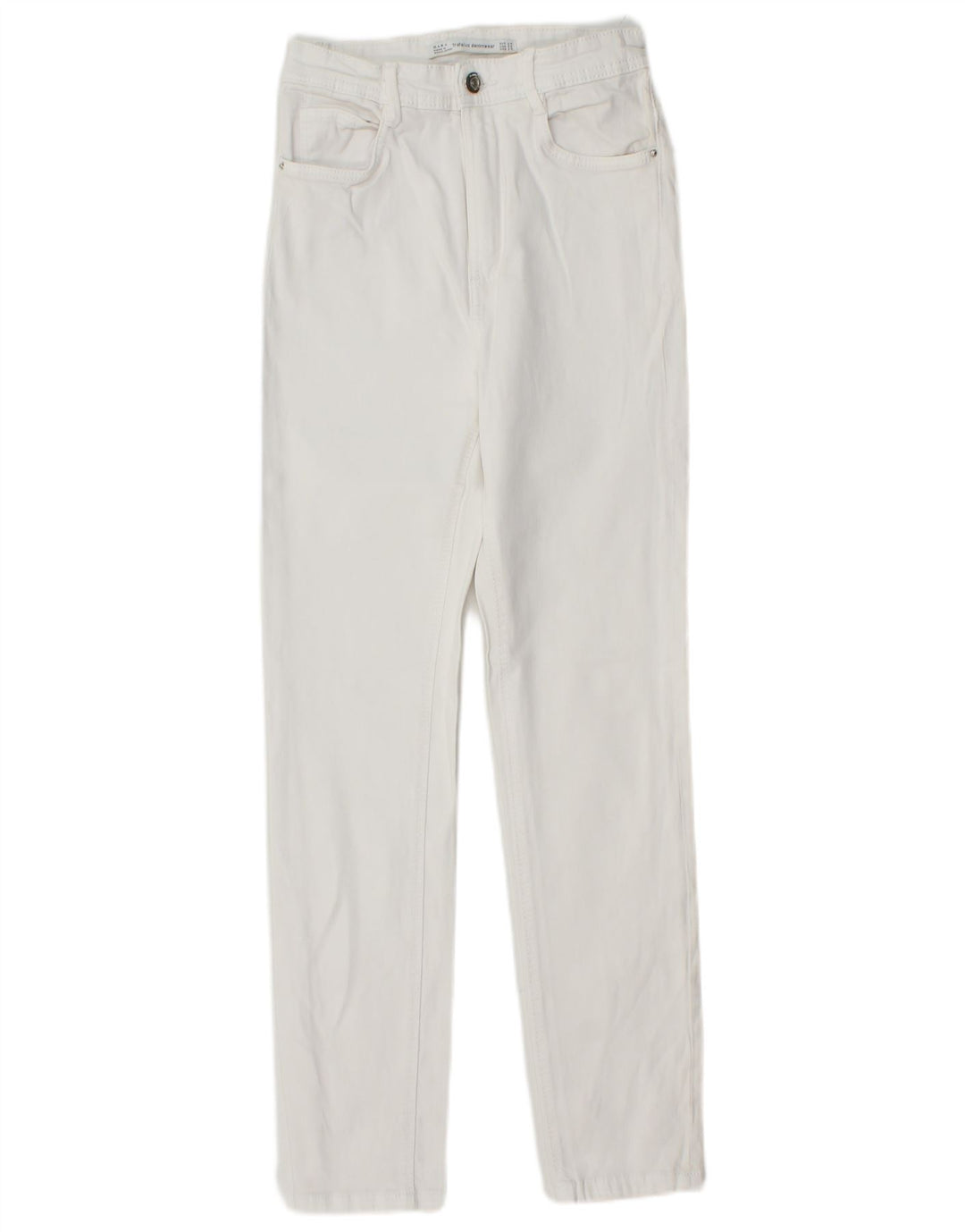 Женские узкие джинсы ZARA EU 34 2XS W24 L27, белые