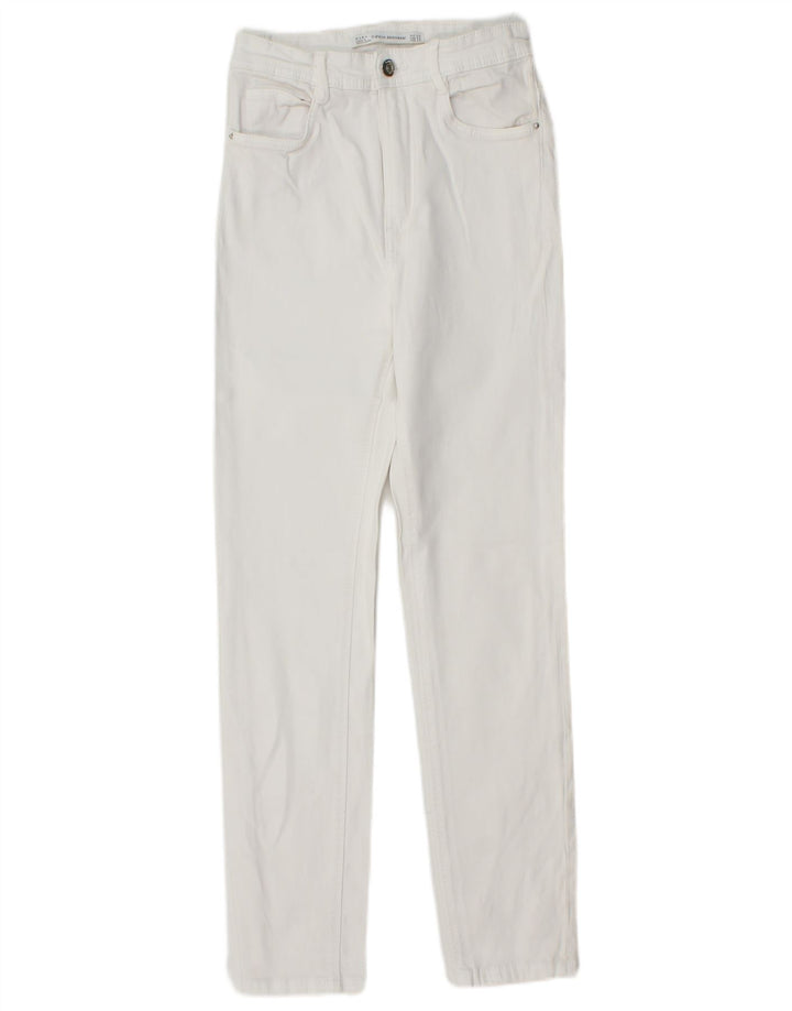 Женские узкие джинсы ZARA EU 34 2XS W24 L27, белые