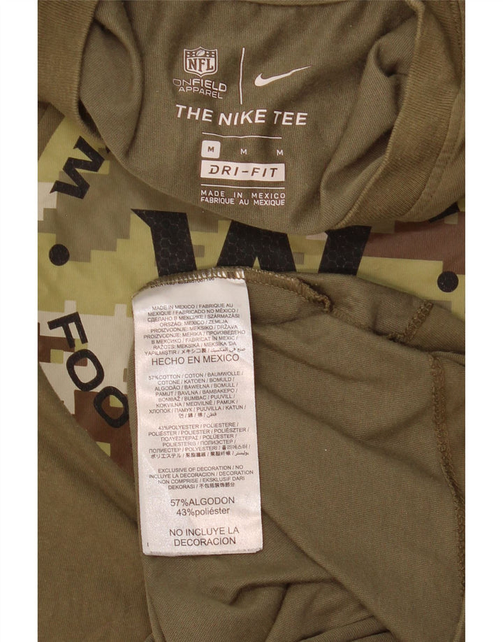 Мужской топ Nike Washington с графикой и длинным рукавом, средний цвет хаки, хлопок