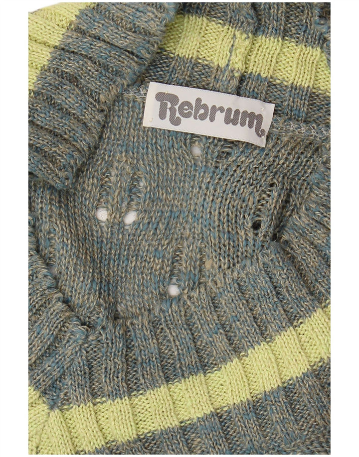 ВИНТАЖНЫЙ женский джемпер с v-образным вырезом, Великобритания, 18 XL, серый