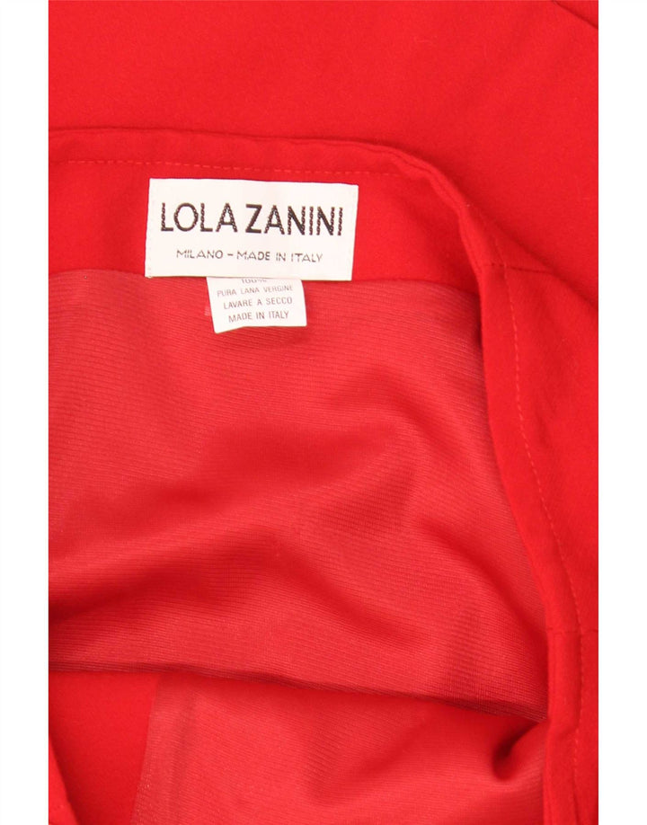 Lola Zanini Женская юбка с запахом W29, средний красный из натуральной шерсти