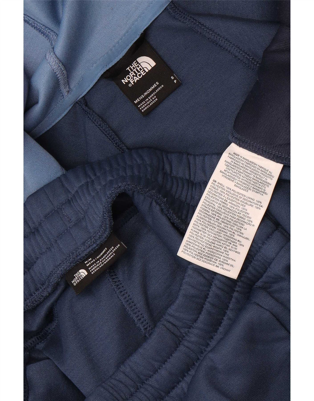 Мужской спортивный костюм The North Face, маленький, темно-синий, полиэстер с цветными блоками