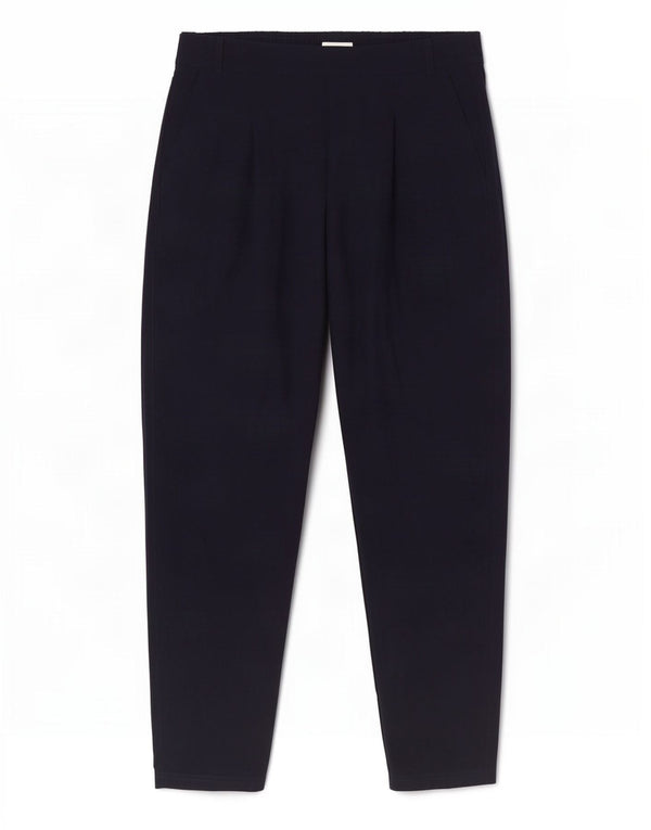Женские повседневные брюки с высокой талией Marks & Spencer UK 12 Medium W30 L27 Темно-синие