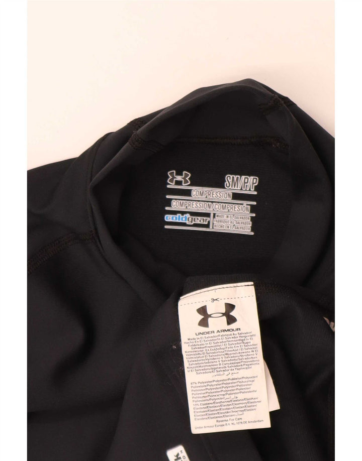 Женский топ Cold Gear Under Armour с длинным рукавом, Великобритания, 8, маленький, черный, полиэстер