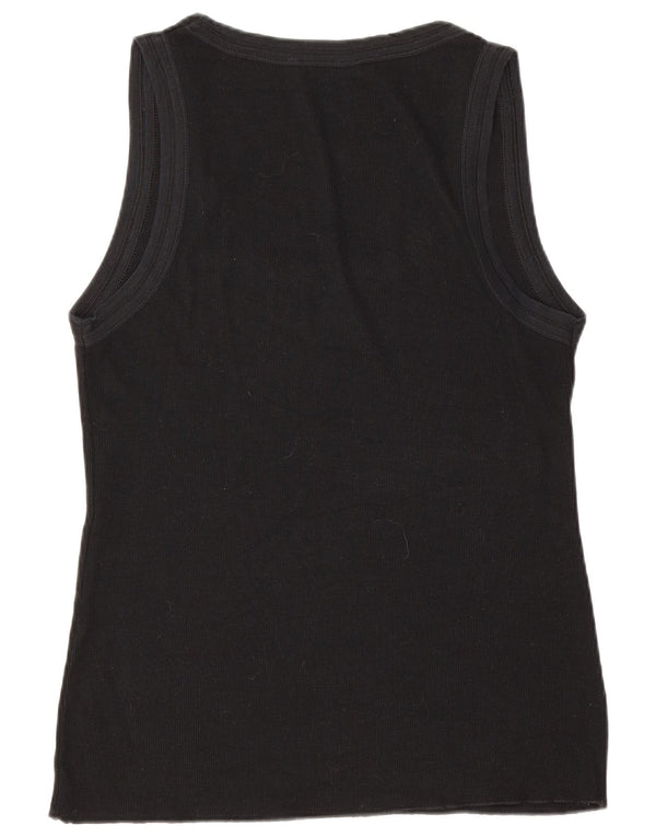 Zara Womens Vest Top UK 14 Large Black