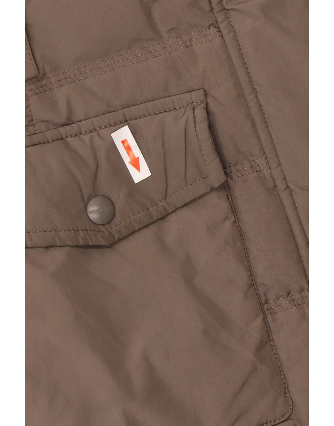 Женское стеганое пальто с капюшоном Woolrich UK 6 XS, серое, зимнее из полиэстера
