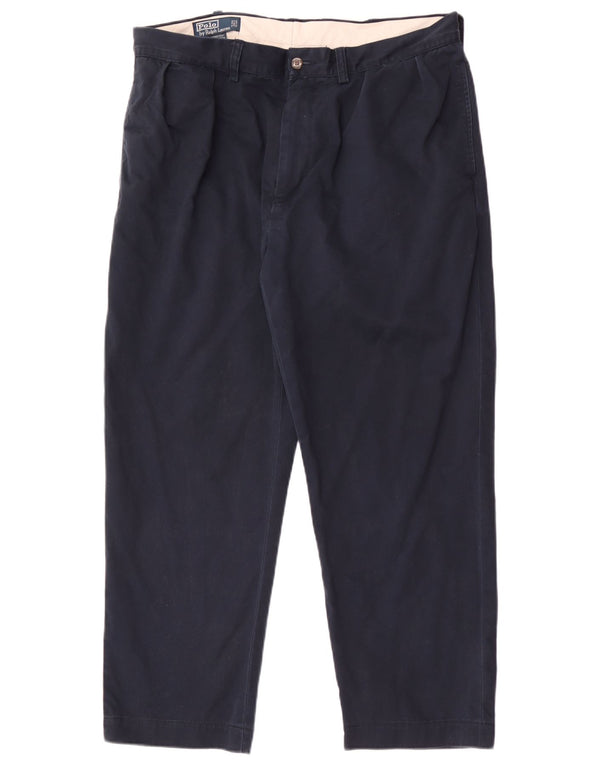 Мужские брюки-чиносы Polo Ralph Lauren W36 L27 темно-синие, хлопковые