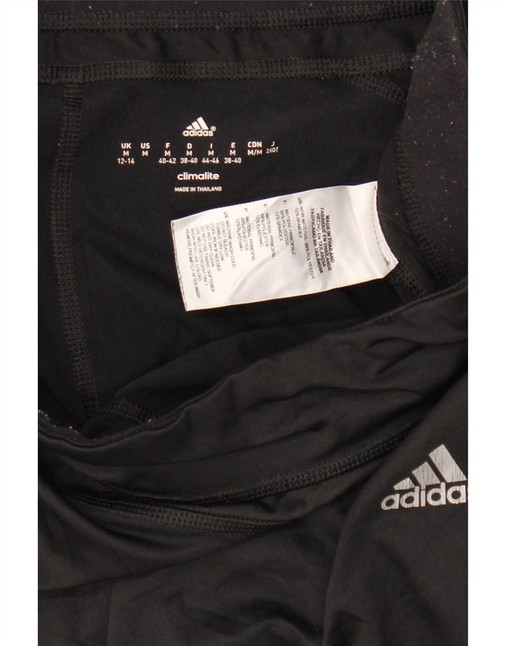 Женские леггинсы-капри Adidas Climalite UK 12/14, средний черный полиэстер