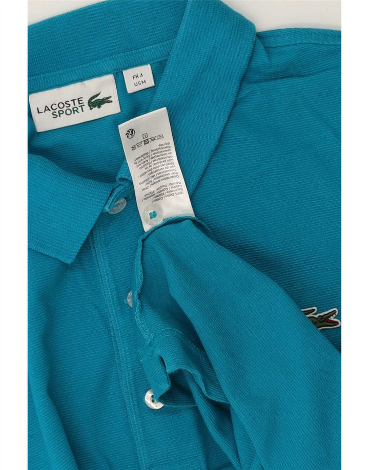 Мужская рубашка-поло Lacoste, размер 4, средний синий хлопок, размер 4
