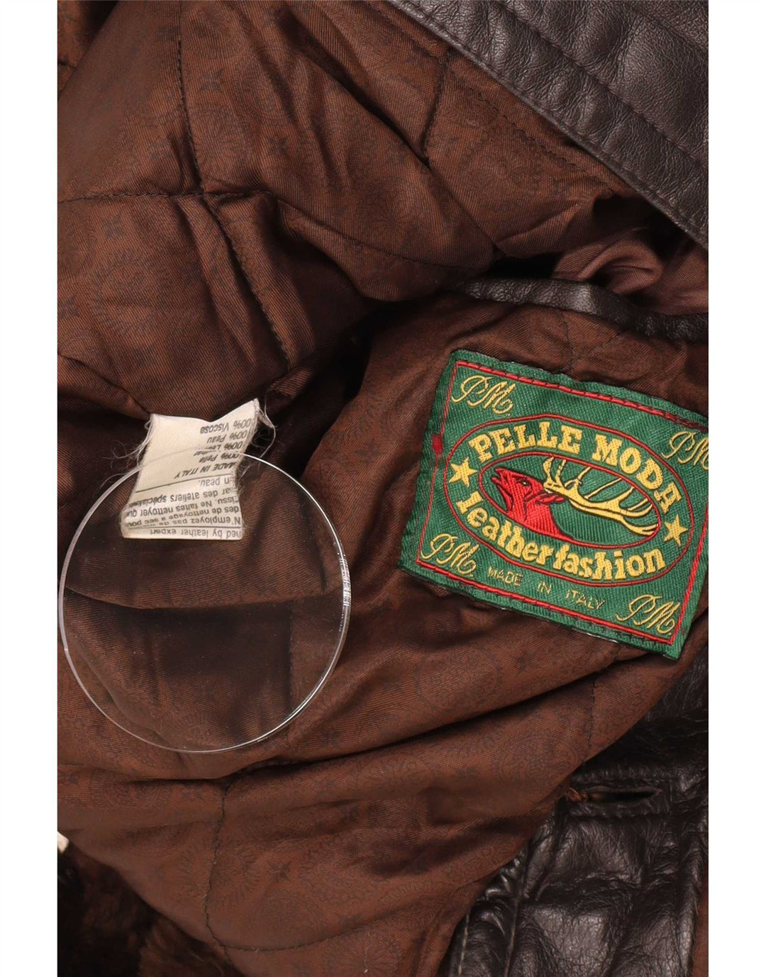 Pelle Moda Мужское кожаное пальто UK 40, большое коричневое классическое