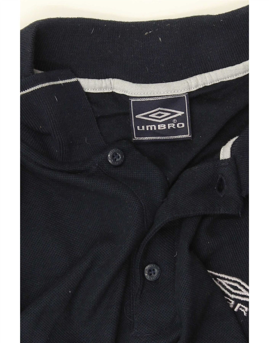 Мужская рубашка-поло Umbro, большая темно-синяя, полиэстер