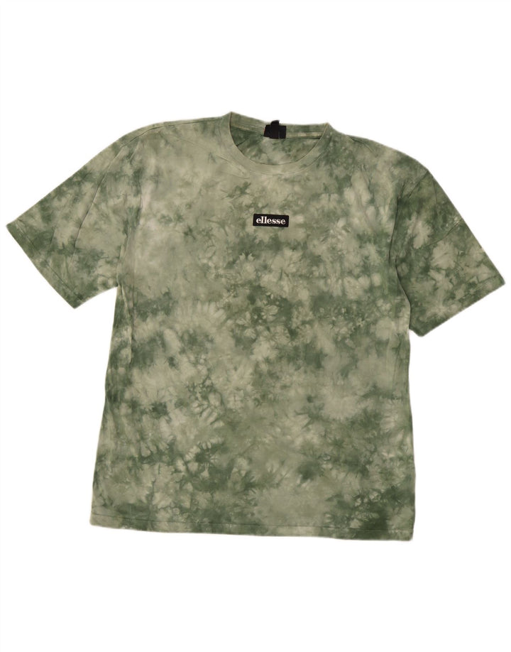 Мужская футболка Ellesse Top Small Khaki Tie Dye Cotton
