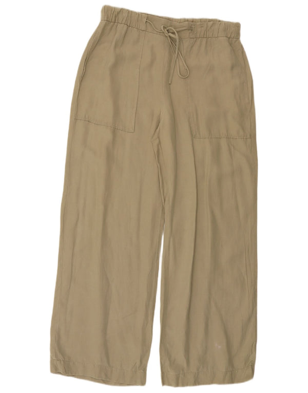 Женские брюки свободного кроя Massimo Dutti EU 40 Medium W30 L29 Хаки, лиоцелл