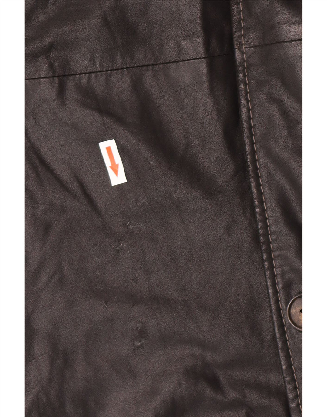 Винтажное мужское кожаное пальто IT 58 4XL Черное кожаное