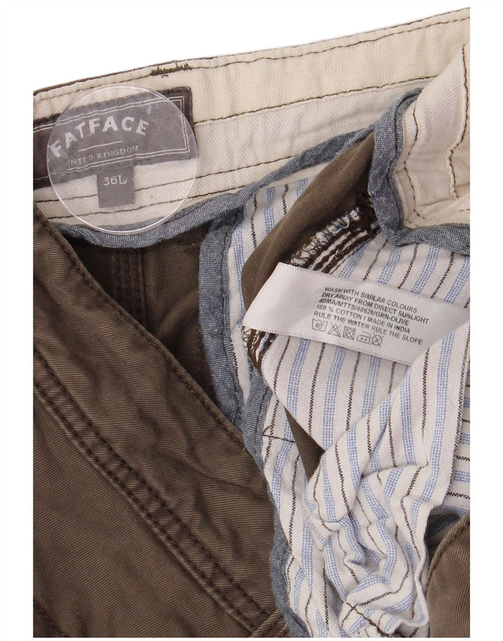 FAT FACE Мужские прямые брюки чинос W36 L33 Бежевые