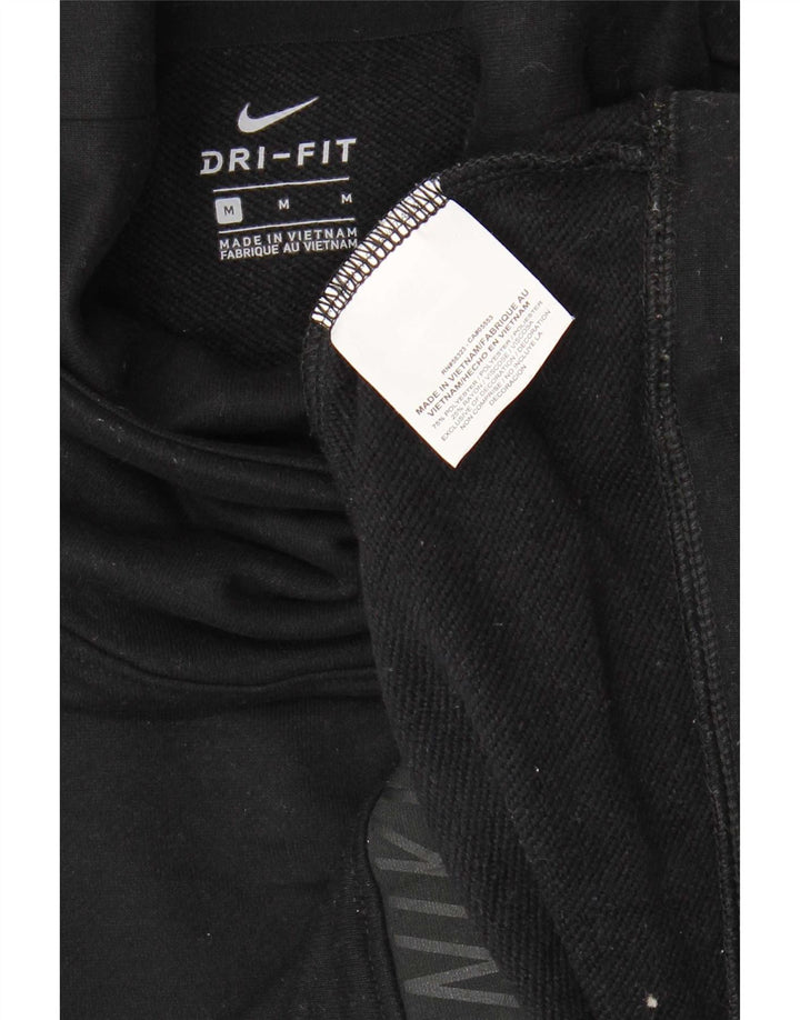 Женский джемпер с рисунком Nike Dri Fit UK 14, средний черный, полиэстер