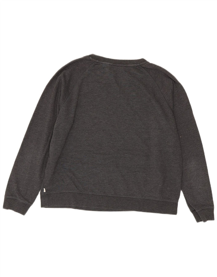 Женский свитер с рисунком Levi's, джемпер UK 18 XL, серый хлопок