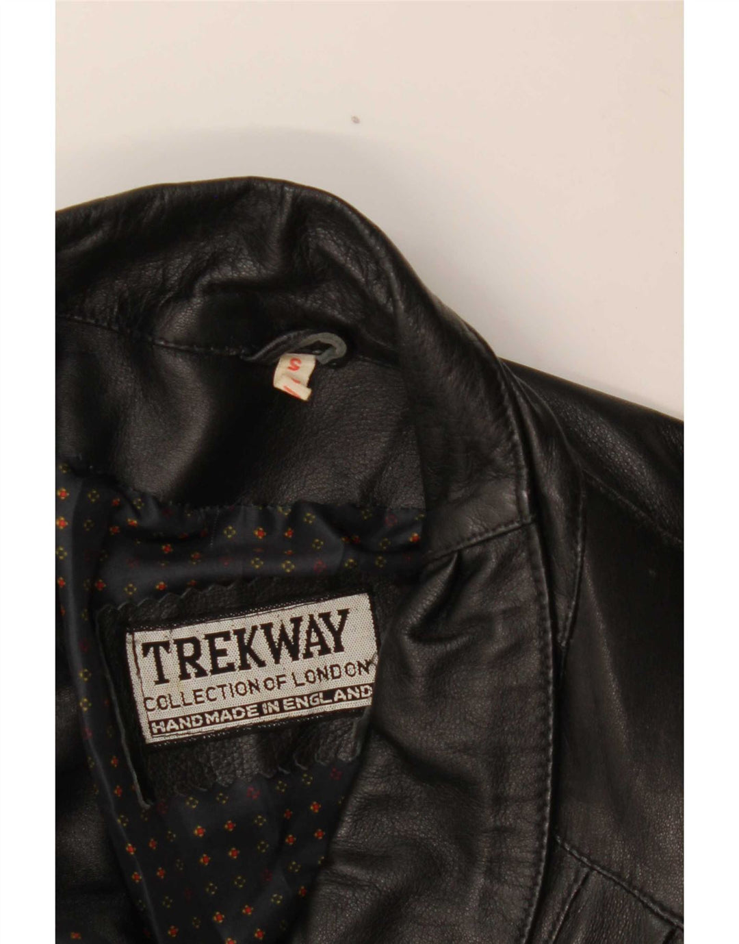 Женское кожаное пальто Trekway UK 10 маленькое черное