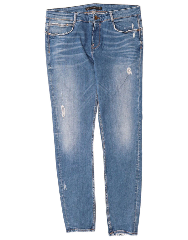 Женские джинсы скинни Zara Trafaluc EU 42, большие W32 L30, синие