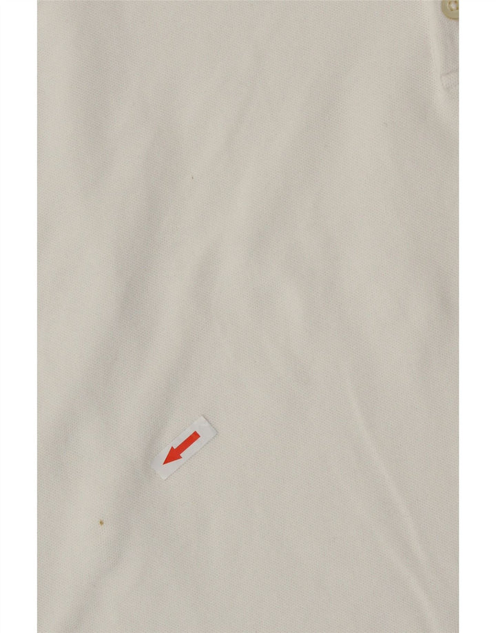 Женская рубашка поло Polo Ralph Lauren большого размера из хлопка белого цвета