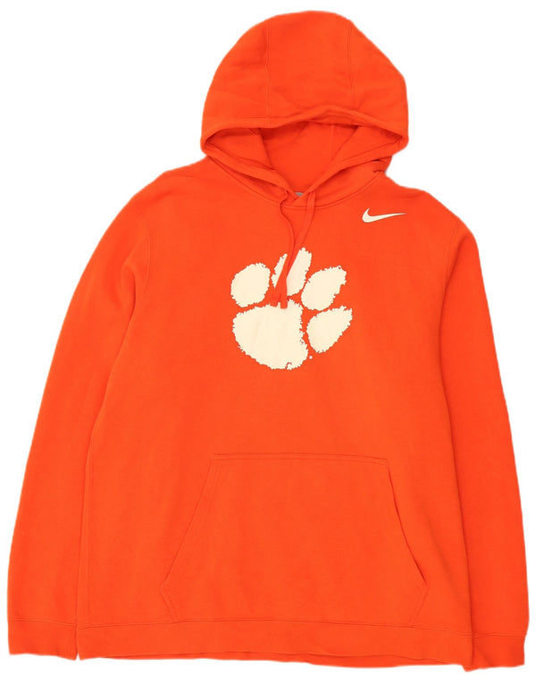 Мужской джемпер с капюшоном Nike Clemson Tigers XL, оранжевый, хлопок