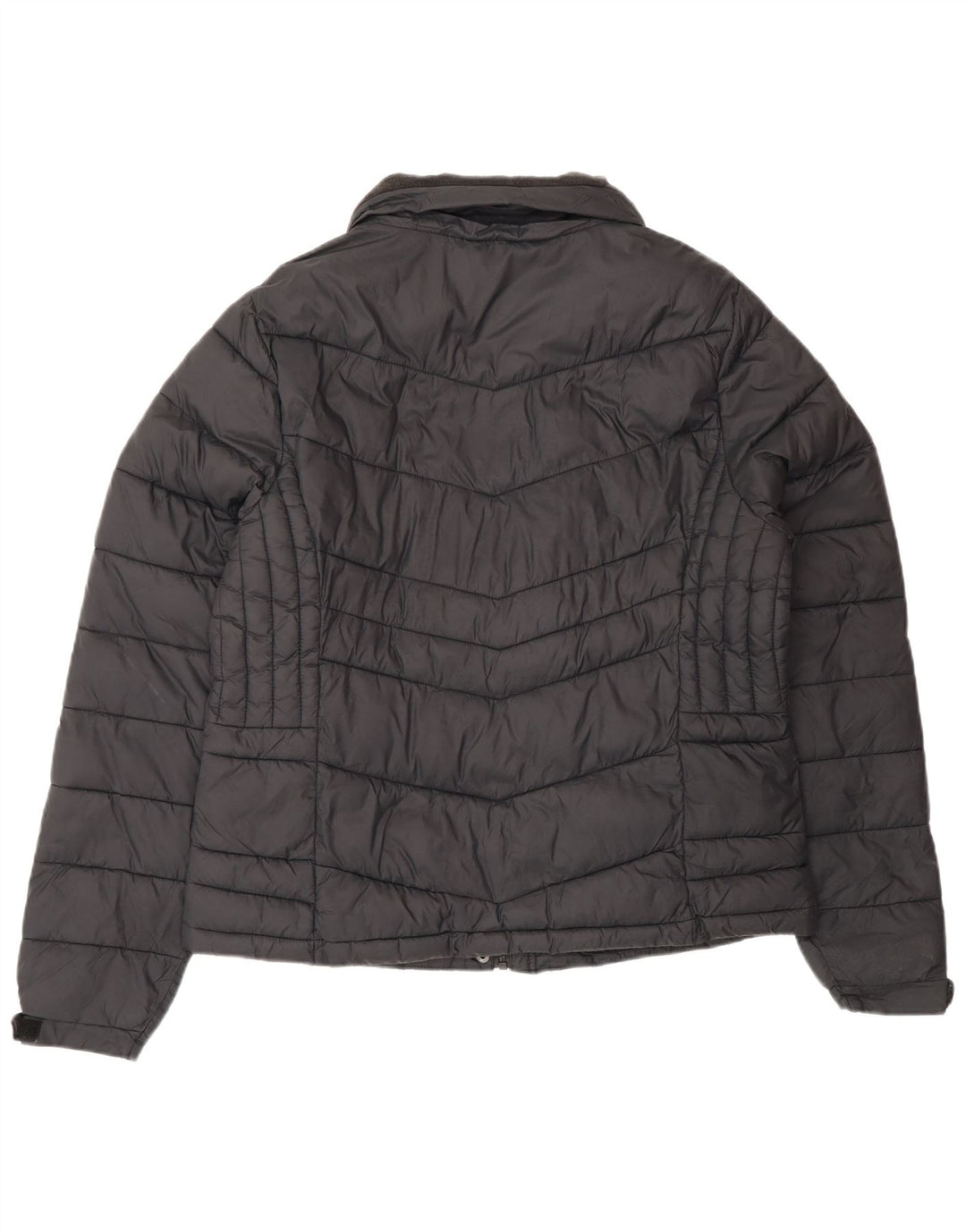 Женская стеганая куртка Superdry UK 16, большая черная полихлорид