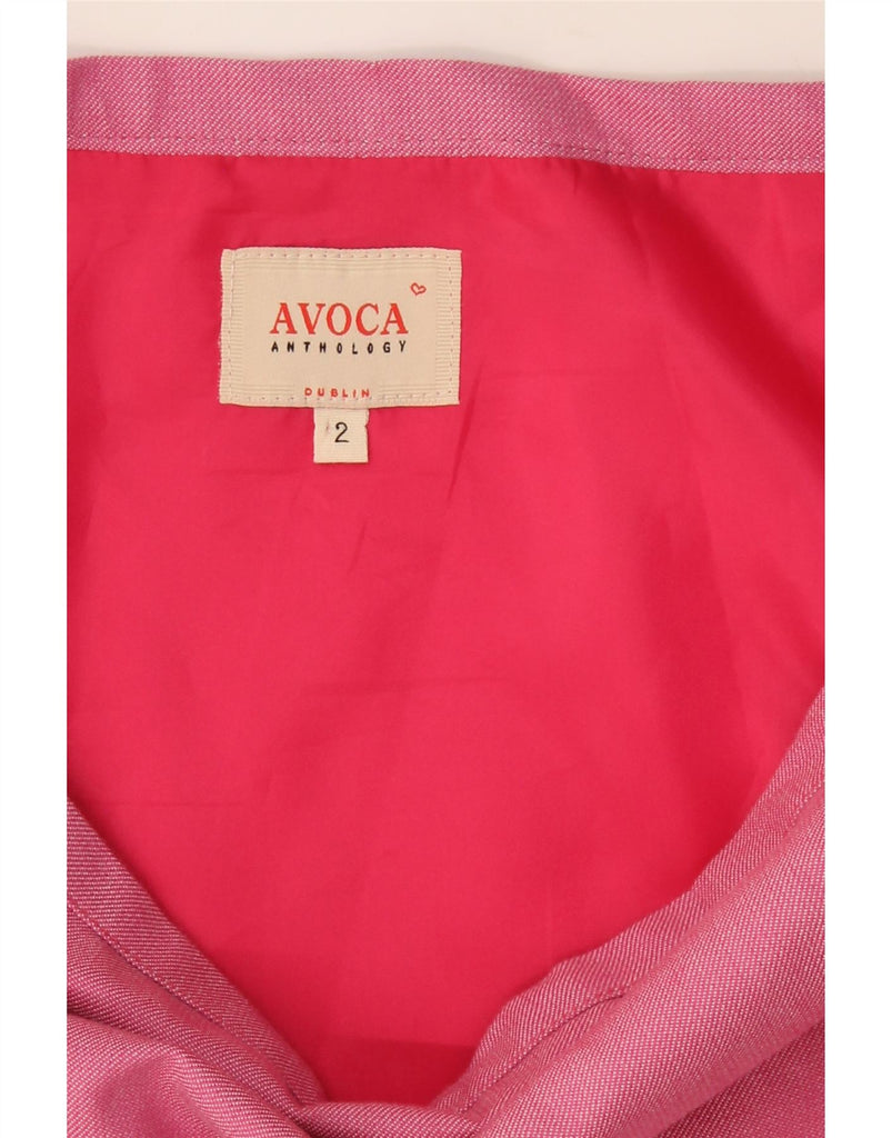 AVOCA Womens Dublin A-Line Skirt US 2 XS W30 Pink Cotton Vintage Avoca and Second-Hand Avoca from Messina Hembry 