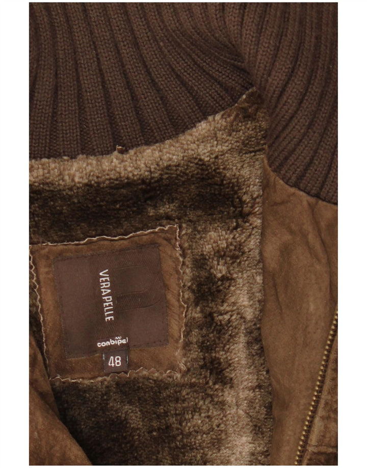 Мужская замшевая куртка Conbipel IT 48 Medium Brown Leather