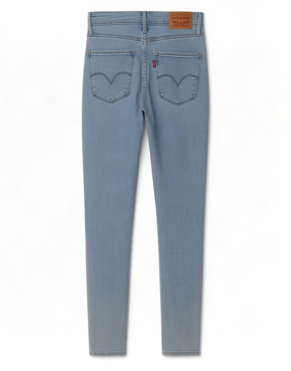 Женские джинсы скинни Levi's 721 с высокой посадкой W25 L28, синие, хлопок