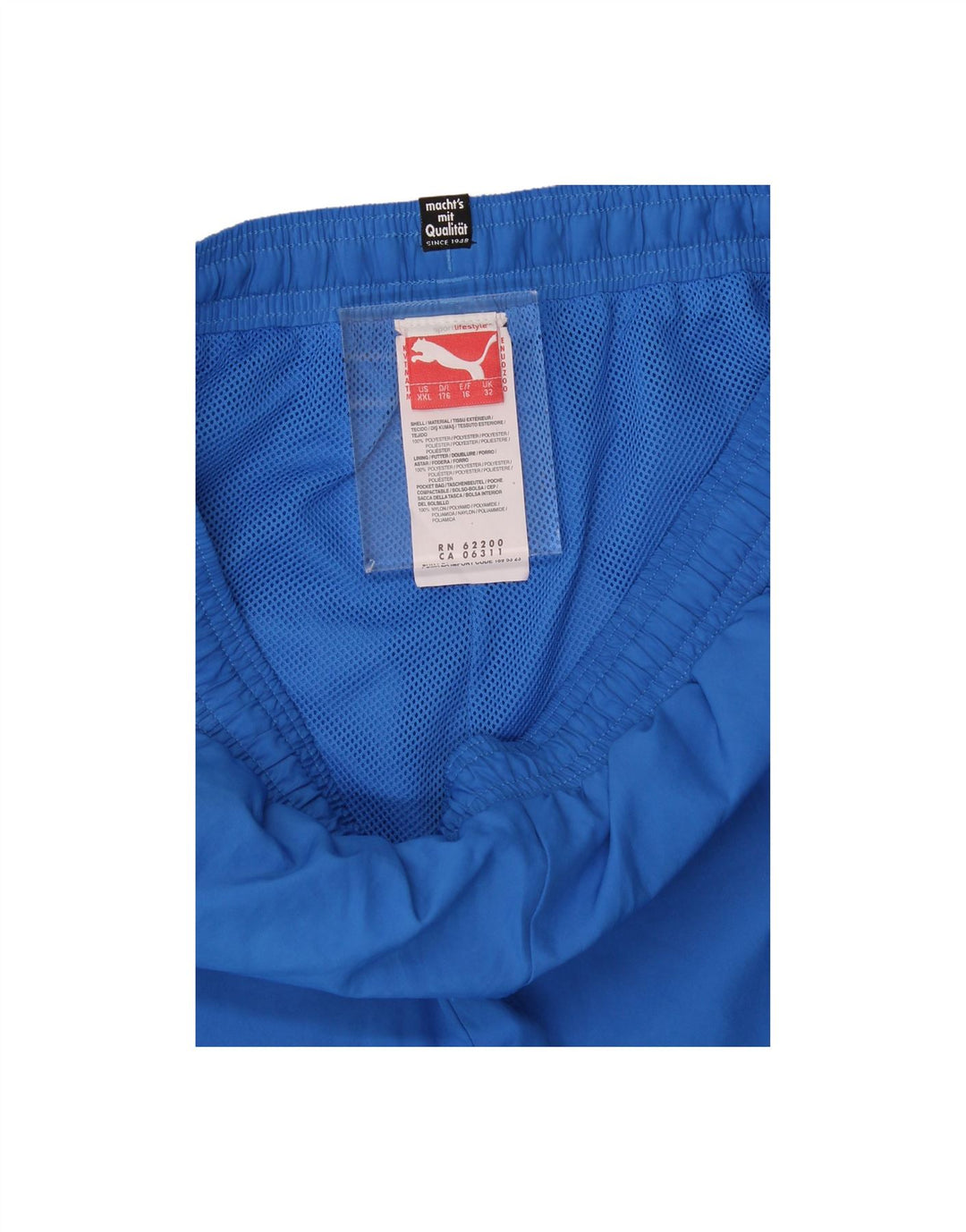 PUMA Boys Graphic Sport Shorts 15-16 Years  Blue Polyester