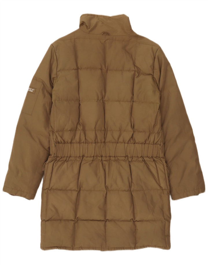 Женское стеганое пальто Woolrich UK 10, маленький размер, бежевый нейлон