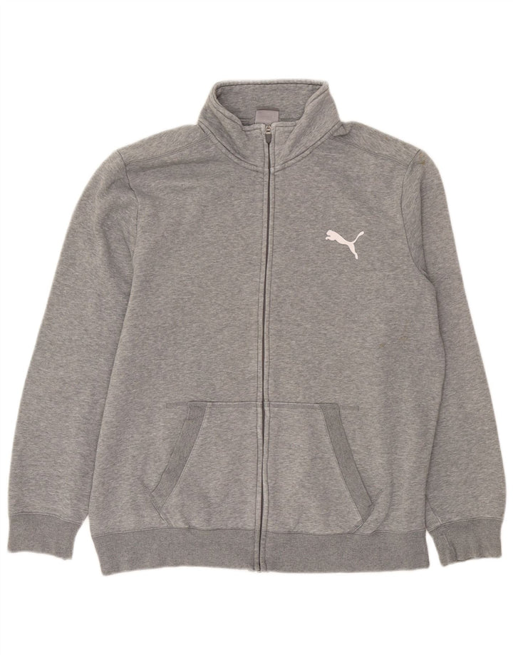 Мужской спортивный костюм Puma, большая серая хлопковая куртка в крапинку