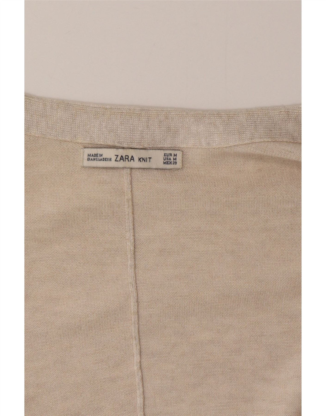 Женский удлиненный кардиган оверсайз Zara UK 14, средний бежевый