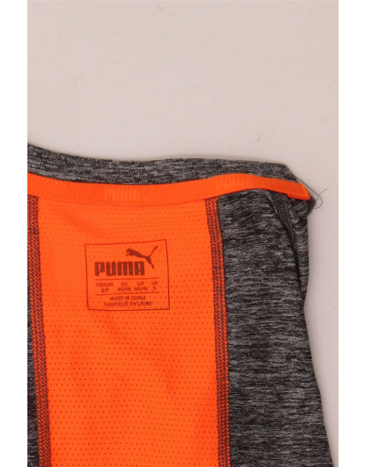Мужской топ Puma с длинным рукавом, маленький серый, цветной блок
