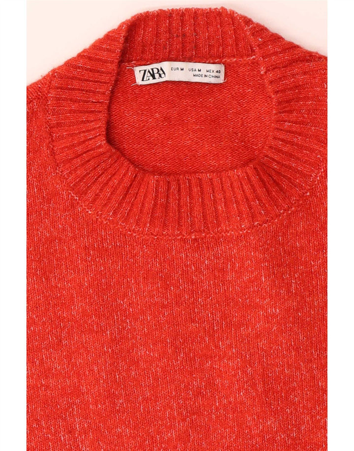 Мужской джемпер с круглым вырезом Zara, средний оранжевый