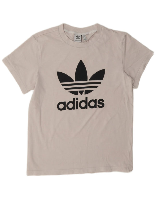 Женская футболка оверсайз с рисунком Adidas Top UK 10, маленькая розовая