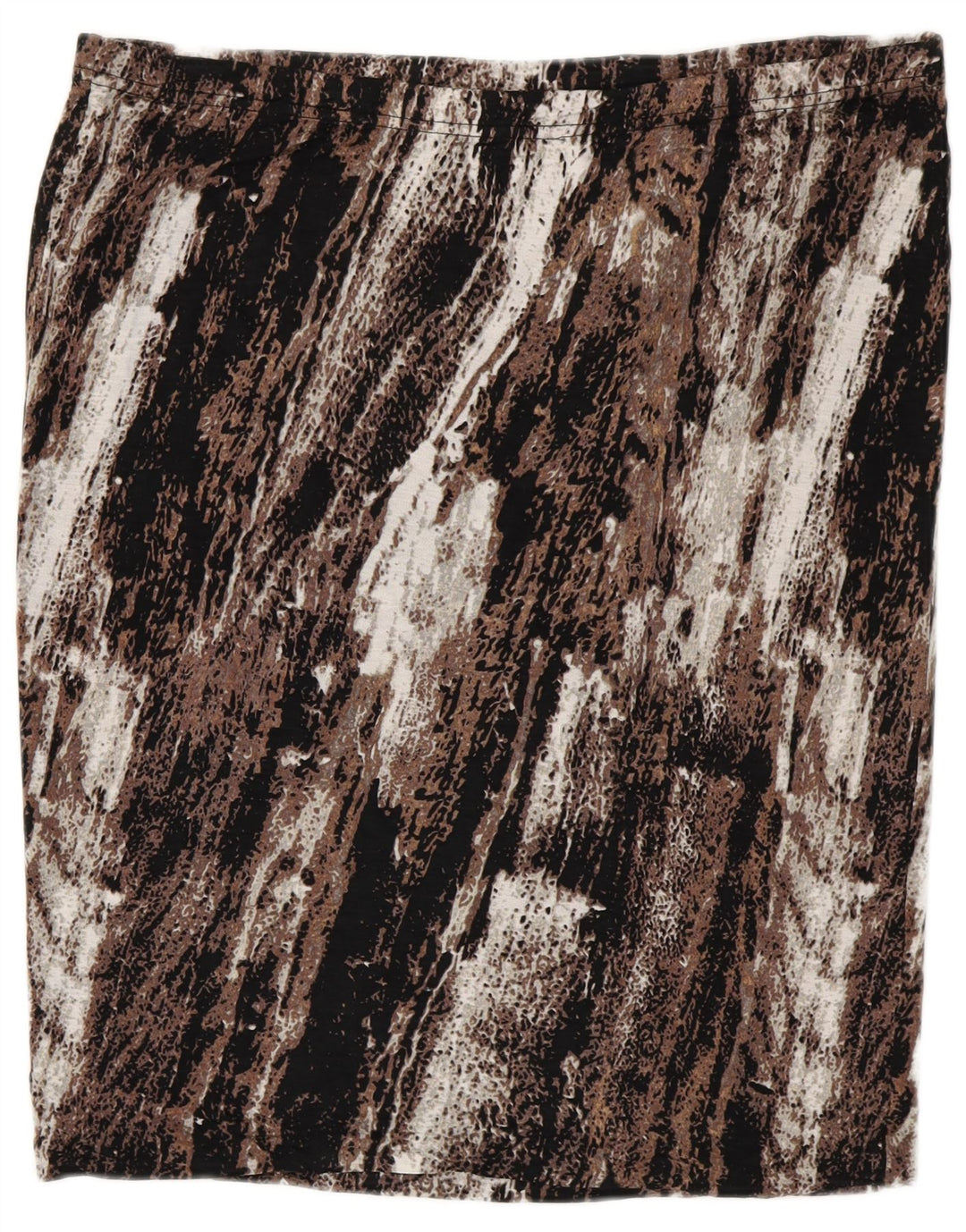 MOSSIMO Женская прямая юбка 2XL W40 Коричневая вискоза с цветными блоками