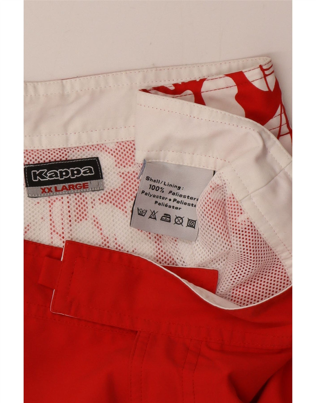 Мужские шорты для плавания Kappa с рисунком 2XL, красный полиэстер с цветочным принтом
