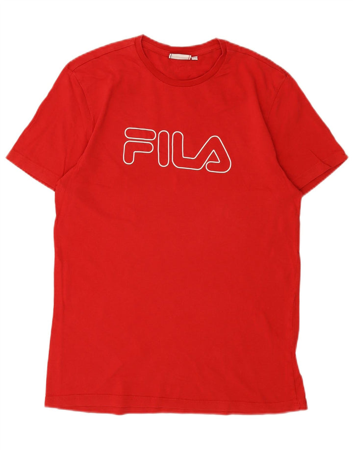 Мужская футболка с рисунком FILA Top XS красная