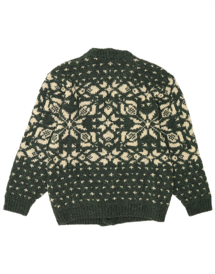 Мужской кардиган Foxhound, средний зеленый свитер Fair Isle