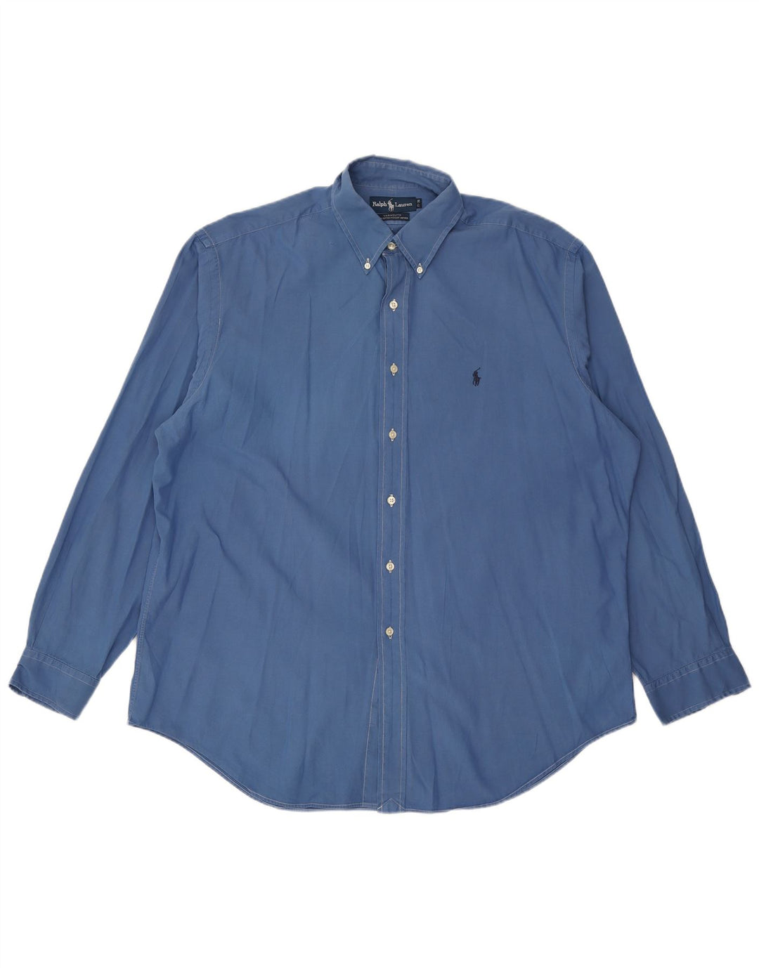 Мужская рубашка свободного кроя RALPH LAUREN Yarmouth, размер 17 XL, синяя, хлопок