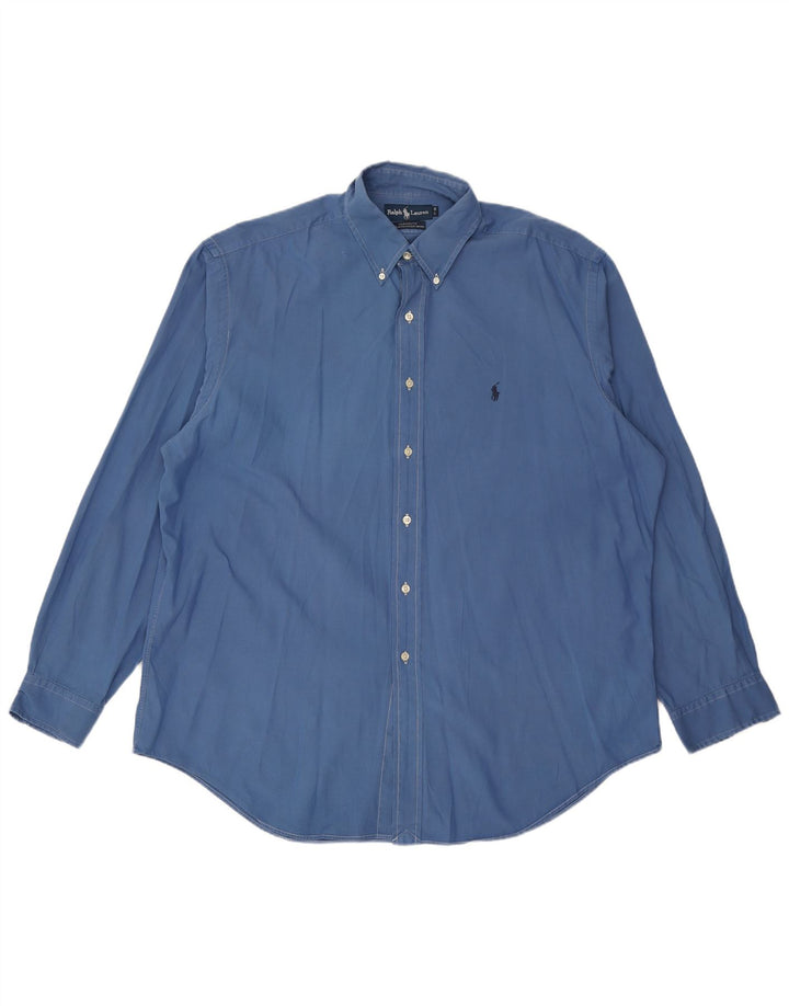 Мужская рубашка свободного кроя RALPH LAUREN Yarmouth, размер 17 XL, синяя, хлопок
