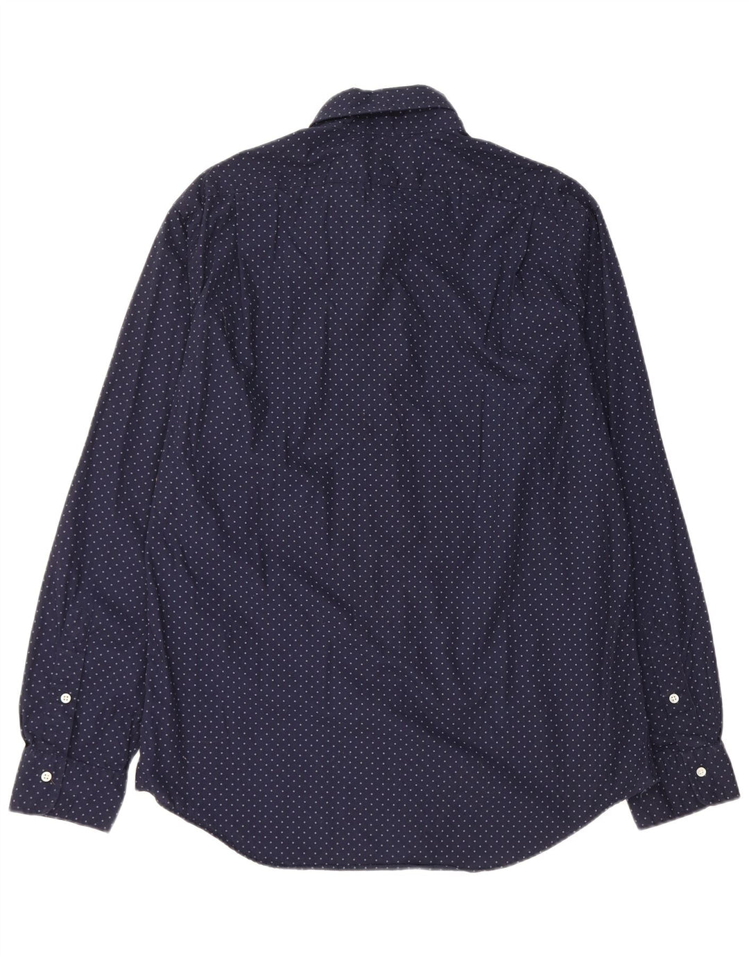POLO RALPH LAUREN Мужская рубашка приталенного кроя XL Темно-синяя пятнистая хлопковая рубашка