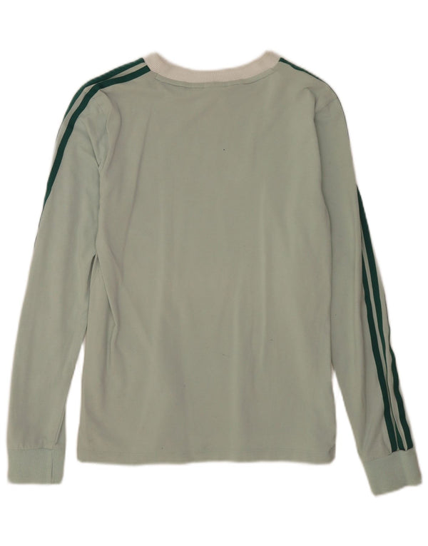 Женский топ Adidas с длинным рукавом UK 10, маленький зеленый