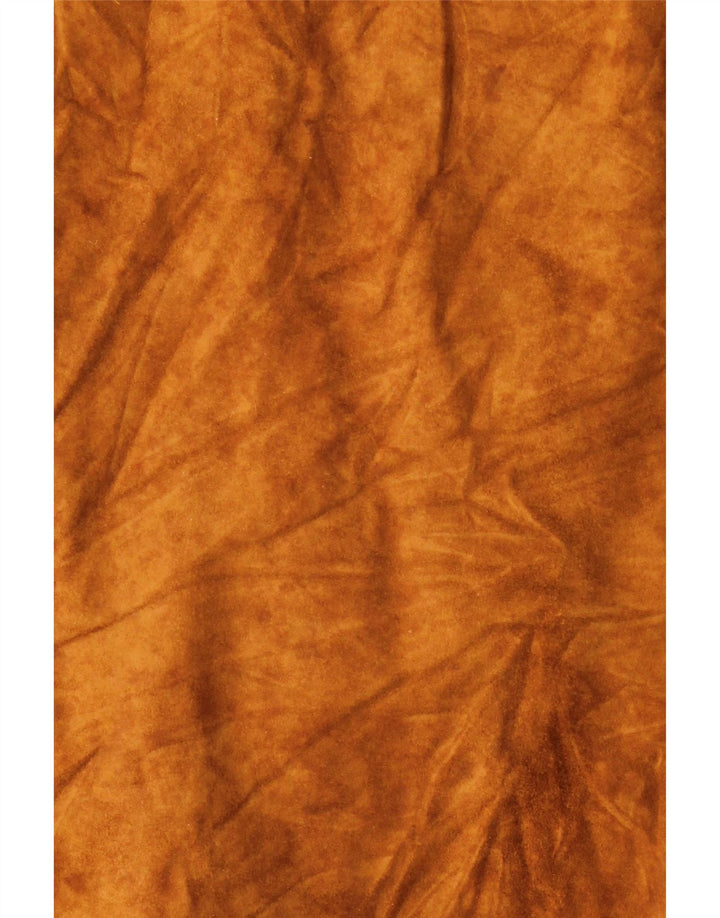 Винтажная мужская замшевая куртка-бомбер EU 56 3XL коричневая кожа