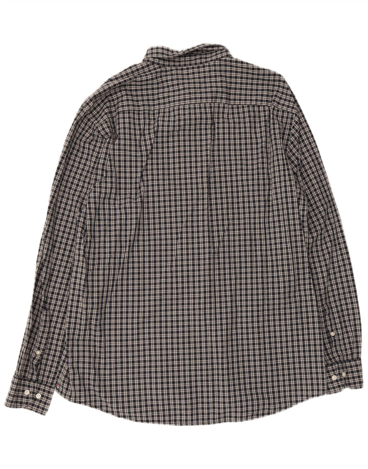 Мужская рубашка стандартного кроя Tommy Hilfiger 2XL, серая, хлопковая в клетку